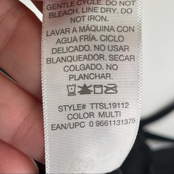 NEW Time and Tru Ethnic Wave One Piece Swimsuit Racerback S - Picture 11 of 15